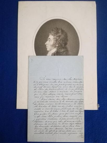 null PLEYEL (Camille) musicien et facteur de piano français (1788-1855)
Lettre signée,...