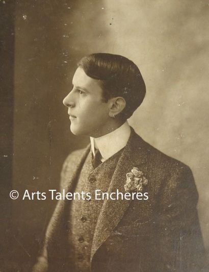 null HENRI MANUEL

"Portrait d'André Brulé" au théâtre de l'Athénée c 1912..Epreuve...