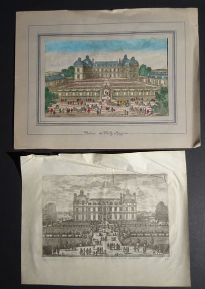 null VUE D’OPTIQUE Château de Chilly Mazarin . Format : 34 x 21 cm. On joint une...