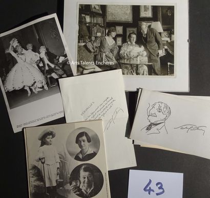 null SACHA GUITRY Set of documents and photographs on his career. Photos of Guitry...