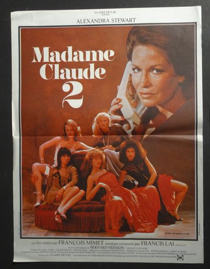 null ÉROTIQUE 2 Affiches pour des films érotique. « Madame Claude » Format : 52 x...