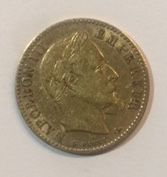 null Gold coin. France

A gold coin Napoleon 10 francs gold Laurel, 1863.

Weight...