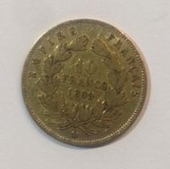 null Gold coin. France

One gold coin Napoleon 10 francs, large module, 1859.

Weight...