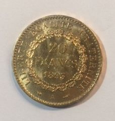 null Gold coin. France

A gold coin Napoleon 20 francs gold genius, 1893.

Weight...