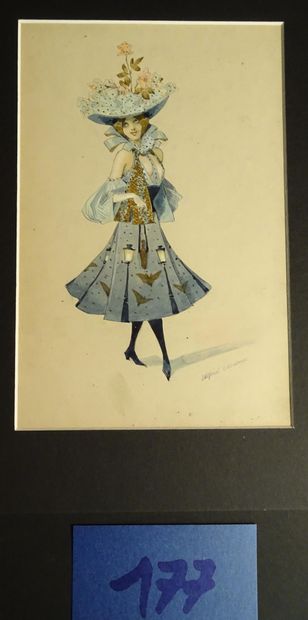CHOUBRAC CHOUBRAC ALFRED ( 1853-1902 )

"Elégantes" c.1880. Costumes créés pour le...