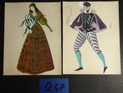 DERAIN DERAIN ANDRÉ ( 1980-1954 )

Ensemble de 5 projets de costumes pour le théâtre...