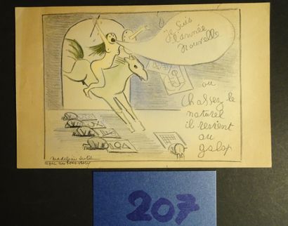 LUKA LUKA MADELEINE ( 1894-1989 )

"Greeting card "c.1930. Drawing on paper. 26 x...