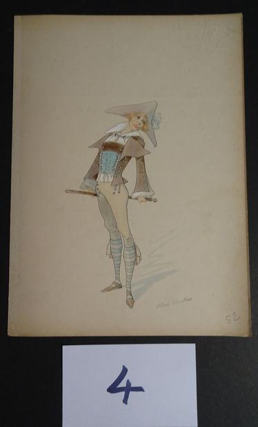 CHOUBRAC CHOUBRAC ALFRED ( 1853-1902 )

"The Breton, costumes of scenes" c.1900.

Set...