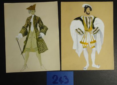 DERAIN DERAIN ANDRÉ ( 1980-1954 )

Ensemble de 5 projets de costumes pour le théâtre...