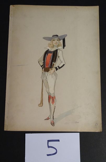 CHOUBRAC CHOUBRAC ALFRED ( 1853-1902 )

"The Breton, costumes of scenes" c.1900.

Set...