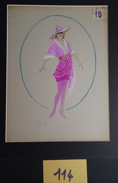 CANABOTE CANABOTE

Ensemble de 4 gouaches pour un spectacle c.1920. 40 x 30 cm c...