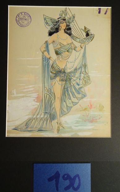 PERAS PERAS

"Danseuses égyptienne, Cléopâtre" c.1880. Robes créées pour le music-hall....