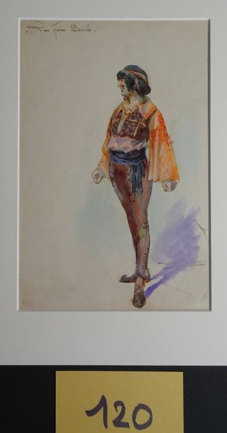 BETOUT BETOUT Charles ( 1869-1945 )

" Cirque : Les fréres Danilo". c.1900. Ensemble...