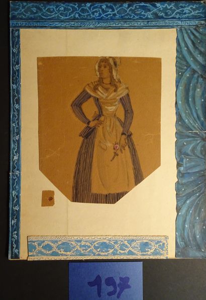 Doboujinsky DOBOUJINSKI MSTISLAV ( 1875- 1957 ) 

"The maid" c.1920. Gouache and...
