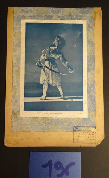 BAKST BAKST LÉON ( 1866- 1924 ) 

"Le Shah Zeman" pour "Schéhérazade" c.1911. Esquisse...