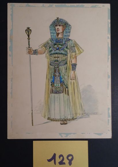 BETOUT BETOUT Charles ( 1869-1945 )

"Cleopatra". c.1930. Set of 2 gouaches, signed....