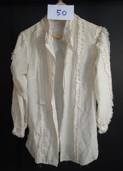 null Set of 2 antique lace blouses.