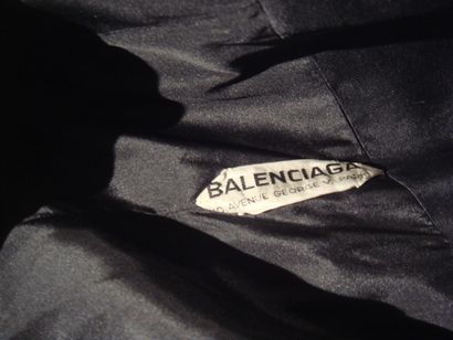  CRISTOBAL BALENCIAGA. Exceptionnelle robe du soir Haute Couture, esprit Flamenco,...
