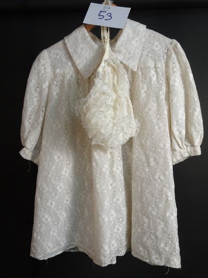 Set of 2 antique lace blouses with their...
