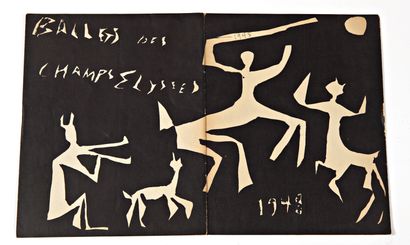 null BALLETS DES CHAMPS ELYSÉES. Program 1948, illustrated by Picasso + Program 1946...