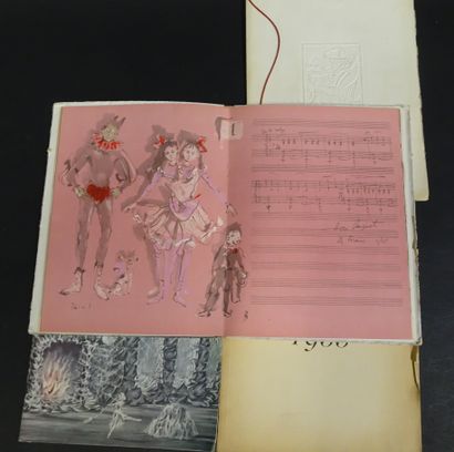 null BALLETS DES CHAMPS ELYSÉES. Ensemble de programmes. 1946-1947 illustrés par...