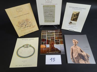 null CATALOGUES. Important set of 75 catalogs of public sales of which photographs,...