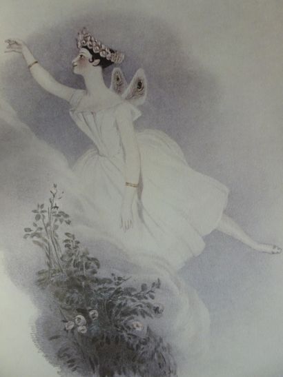 null "Marie Taglioni", the Sylphide by Mario Bois, 1980, dedicated to Jean Robin....