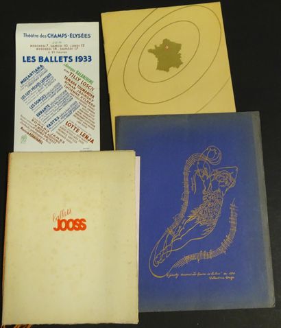 null BALLETS DES CHAMPS ELYSÉES. Ensemble de programmes. 1946-1947 illustrés par...