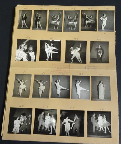 null BALLETS DES CHAMPS ELYSÉES. Ensemble de 313 photographies pour les ballets des...