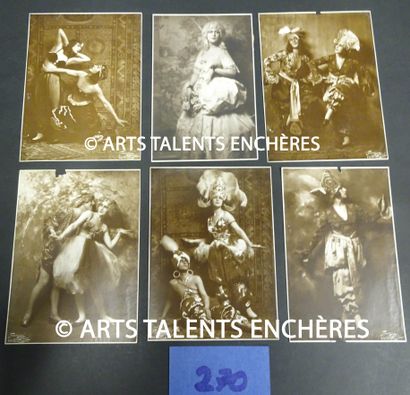 null PHOTOGRAPHIE. Ensemble de 18 photographies de danseuses et danseurs vers 1925,...