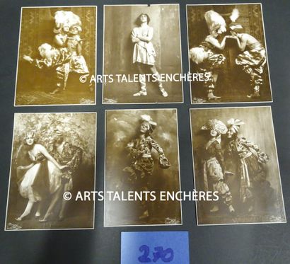 null PHOTOGRAPHIE. Ensemble de 18 photographies de danseuses et danseurs vers 1925,...