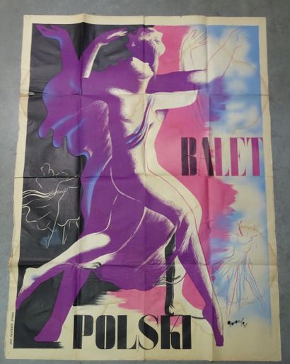 null Affiche "Ballet Polski", 1937, 120 x 160 cm. Imprimerie Mourlot. ( Collection...