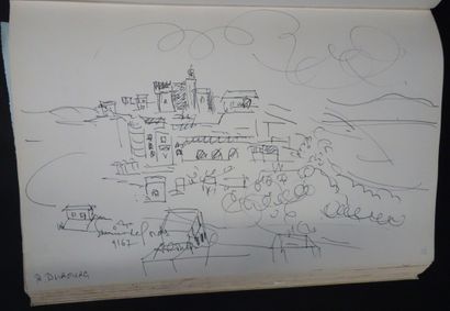 null Guestbook of an important art gallery, Mariette Giraud in Saint-Paul de Vence...