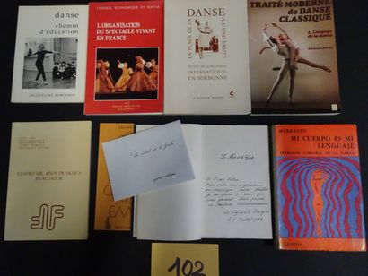 null DANCE AND BALLET. Set of 14 books, one of which is dedicated.
