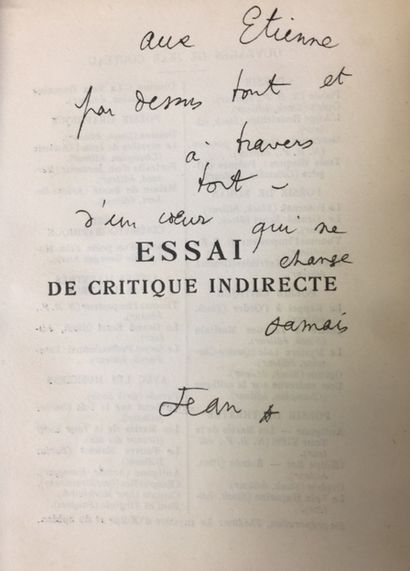 null JEAN COCTEAU."Renaud et Armide", 1941 illustré de Christian Bérard, exemplaire...