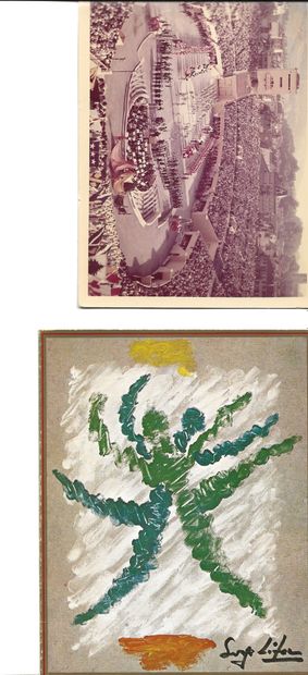 null SERGE LIFAR. Correspondence : Set of 62 postcards and greeting cards sometimes...