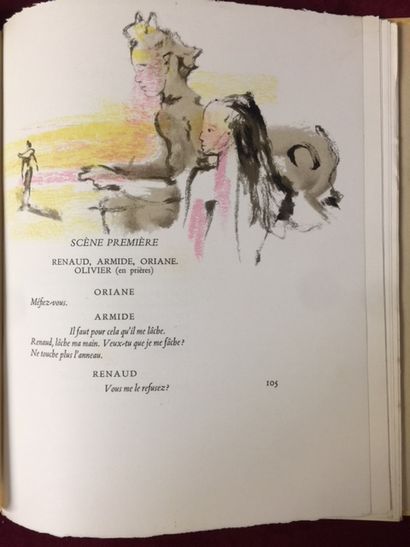 null JEAN COCTEAU."Renaud et Armide", 1941 illustré de Christian Bérard, exemplaire...