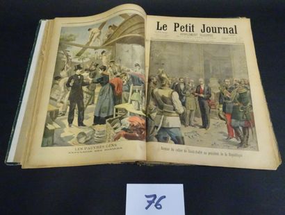 null Le petit Journal, year 1895, bound magazines, from January 6th 1895 to December...