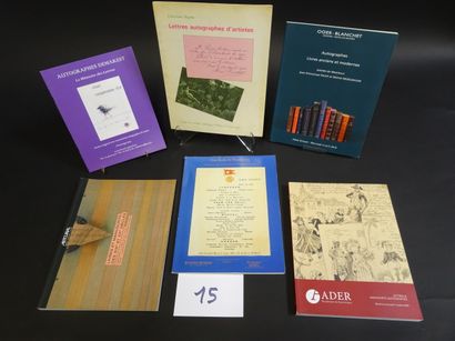 null CATALOGUES. Important set of 75 catalogs of public sales of which photographs,...