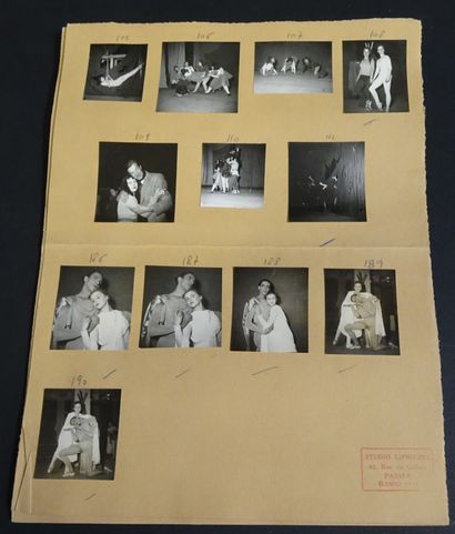 null BALLETS DES CHAMPS ELYSÉES. Ensemble de 313 photographies pour les ballets des...