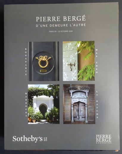 null PIERRE BERGÉ. "From one home to another," 2018. Important auction catalog.