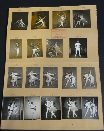 null BALLETS DES CHAMPS ELYSÉES. Ensemble de 313 photographies pour les ballets des...