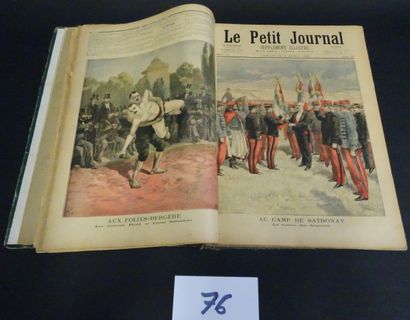 null Le petit Journal, year 1895, bound magazines, from January 6th 1895 to December...