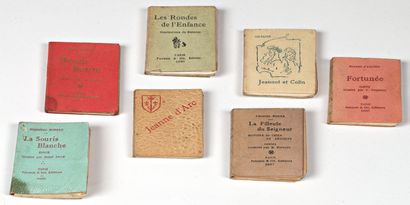 null MINUSCULES. Ensemble de 14 livres minuscules entre 1895 et 1898 "Jeanne d'Arc",...