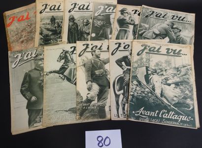 null J'ai Vu. Revues du 1er Mai 1915 au 1er mai 1918. 92 numéros + Hors série 19...