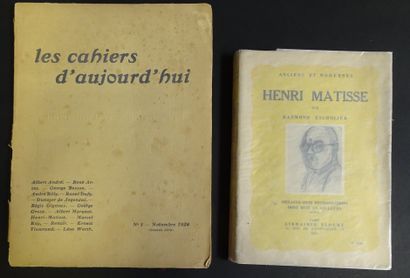 null MATISSE Henri par Raymond Escholier 1937. 68 reproductions d'œuvres + les cahiers...