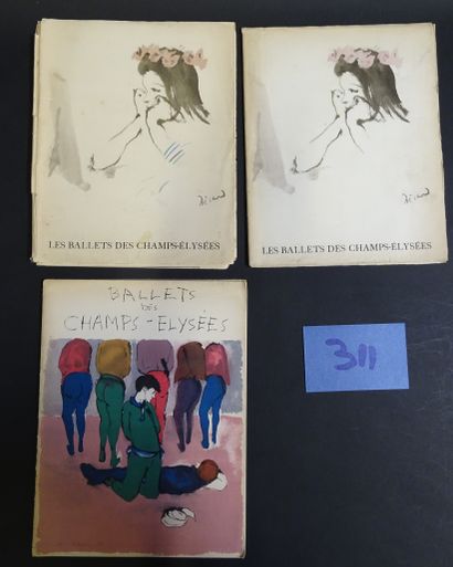 null BALLETS DES CHAMPS ELYSÉES. Programme 1948, illustré par Picasso + Programme...