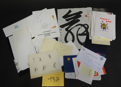 null Archive Jean ROBIN. Ensemble de courriers, lettres, photographies et cartes...