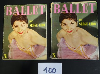null LIDO Serge "Ballet" n°3, 1953 dédicacé à Nina TIKANOVA par Serge Lifar, I. Lidova,...