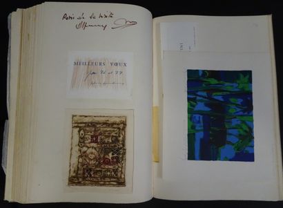 null Guestbook of an important art gallery, Mariette Giraud in Saint-Paul de Vence...